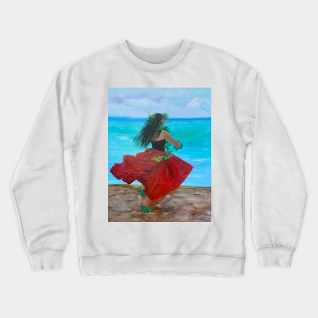 Lovely Hula Dancer Crewneck Sweatshirt by jennyleeandjim
